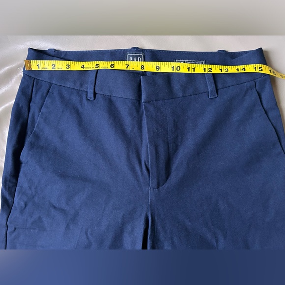 Gap HIGH RISE Slim pants in navy blue - Picture 3 of 7